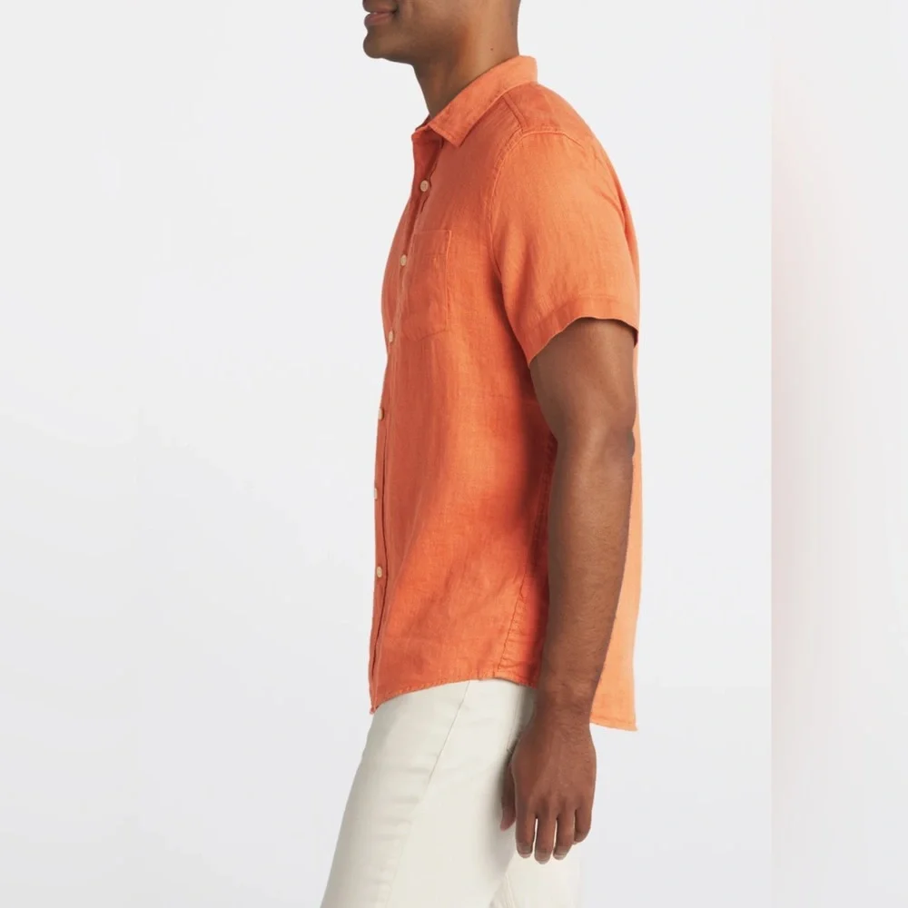 Grayers, Textured Linen Cotton Shirt, NWT - Picture 3 of 11